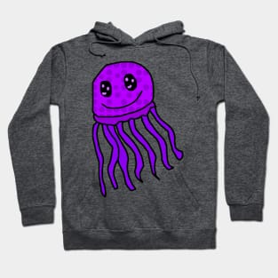 Purple Poke Dot Jellyfish Hoodie